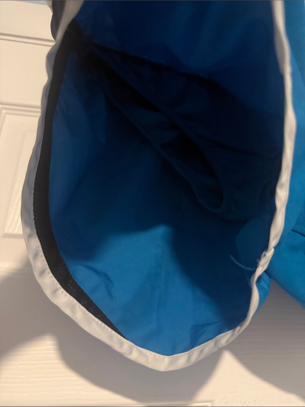 Nike Women's Blue Athletic Shorts with Black and White Accents - Picture 5 of 7
